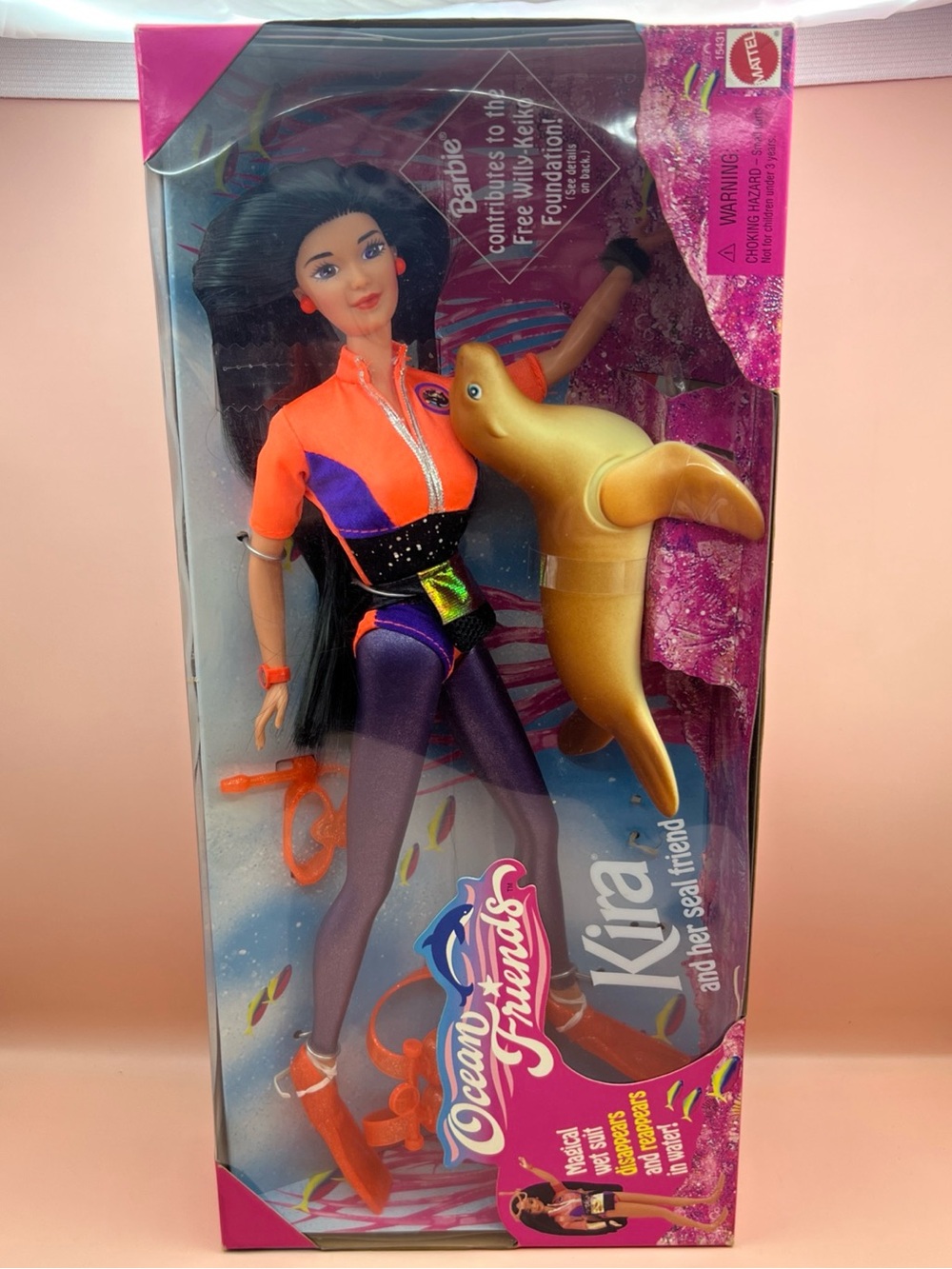 1996 Barbie Ocean Friends Kira Doll with Seal Friend New NRFB Sealed
